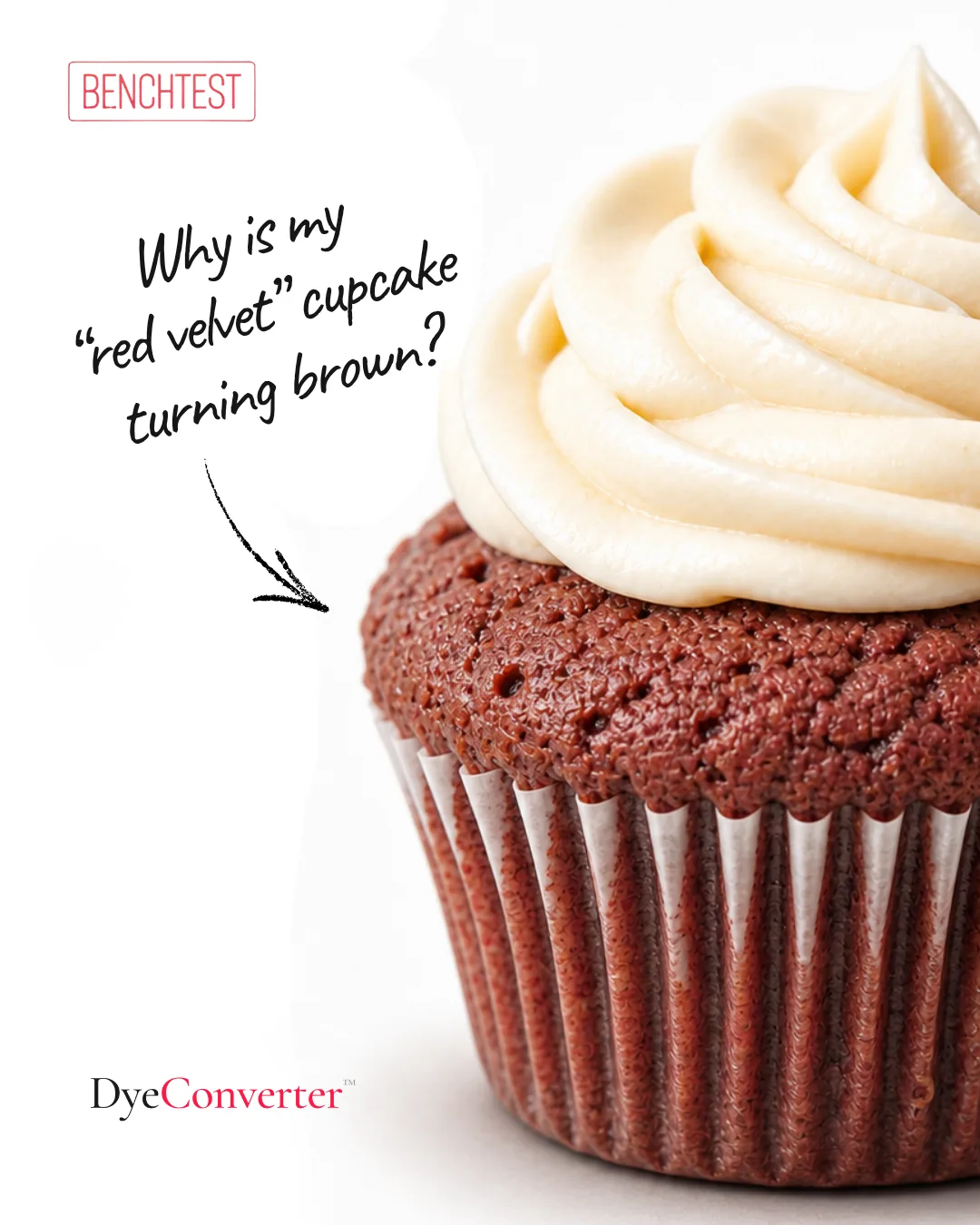 Why is the red velvet turning brown?