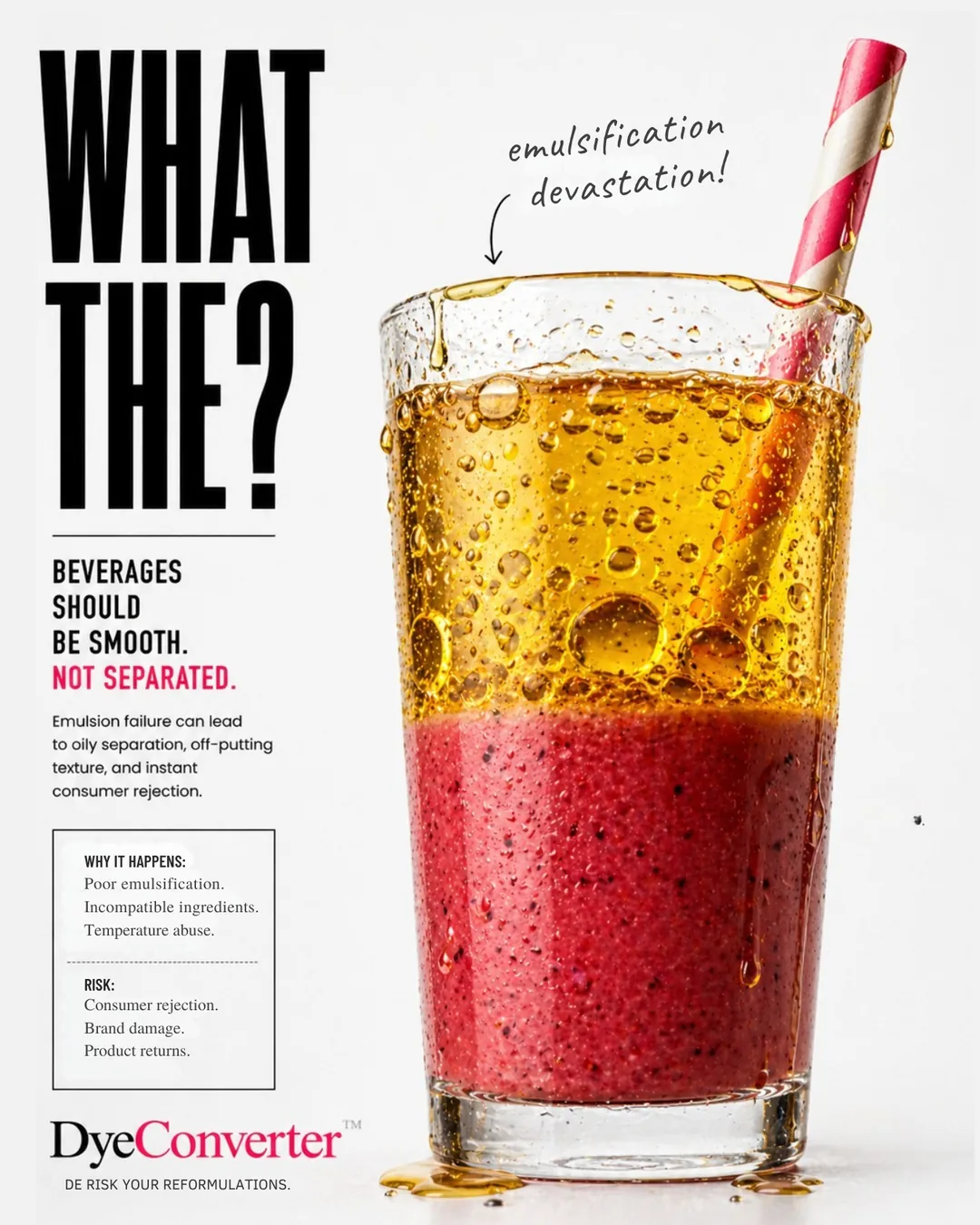 You take a sip from the development bottle on Tuesday morning and