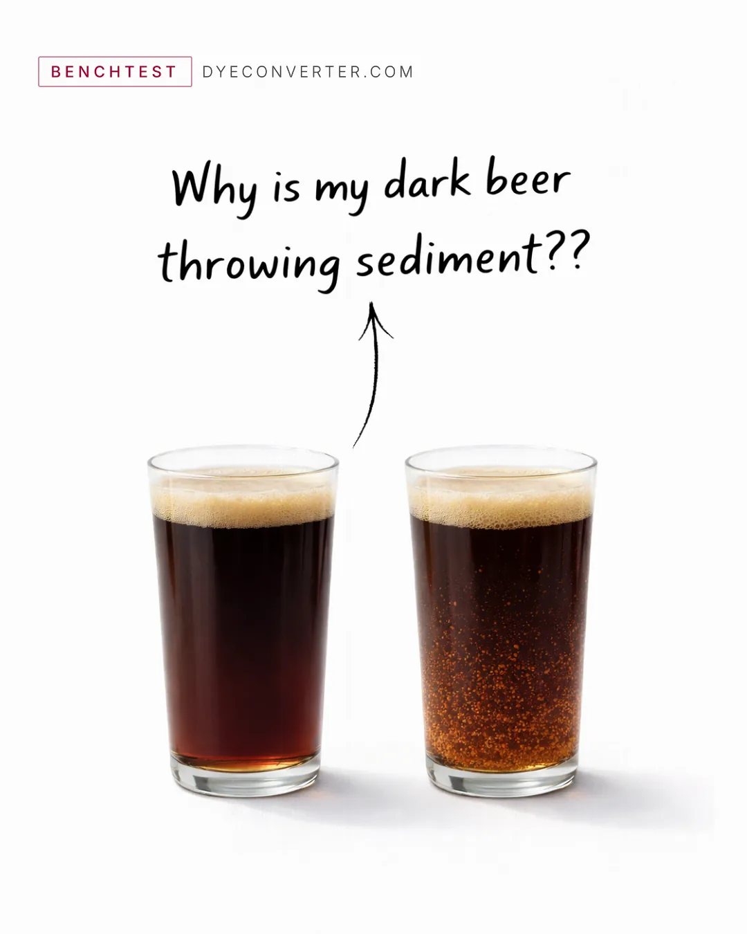 Your dark beer looks great leaving the kettle